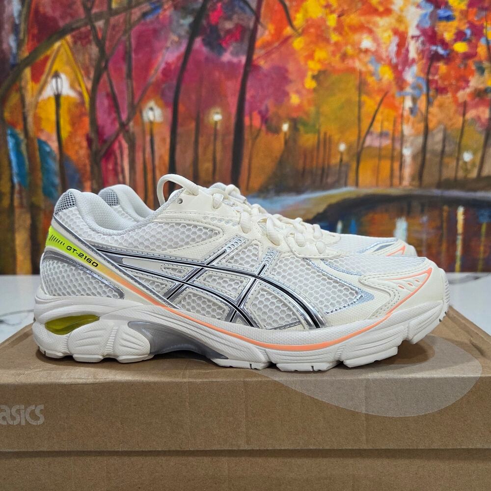 Asics GT 2160 Paris Size 8 Women's Cream Safety Yellow Running 1203A570-750 - Picture 3 of 8